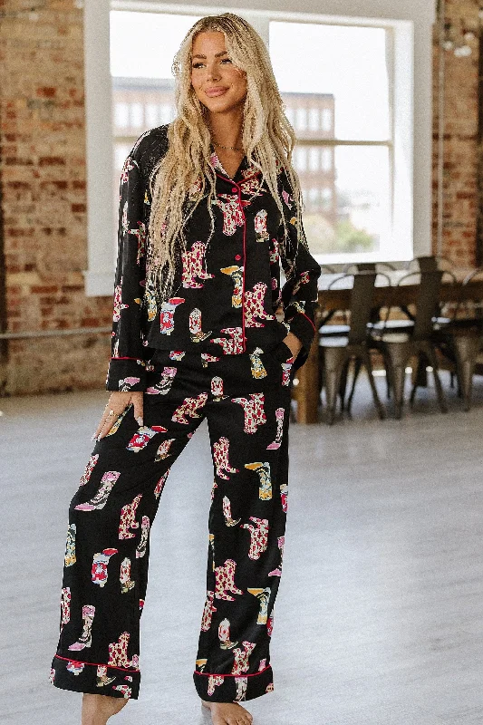 Cowboy Boots Pajama Set | S-XL