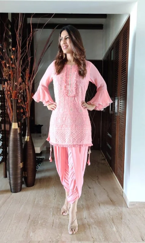 Pink Lucknowi Set