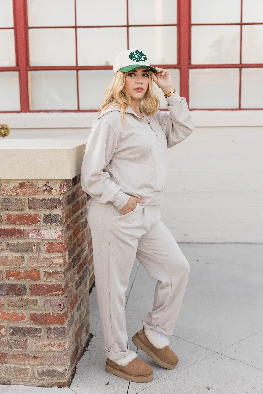 Penelope Loungewear Set- Stone