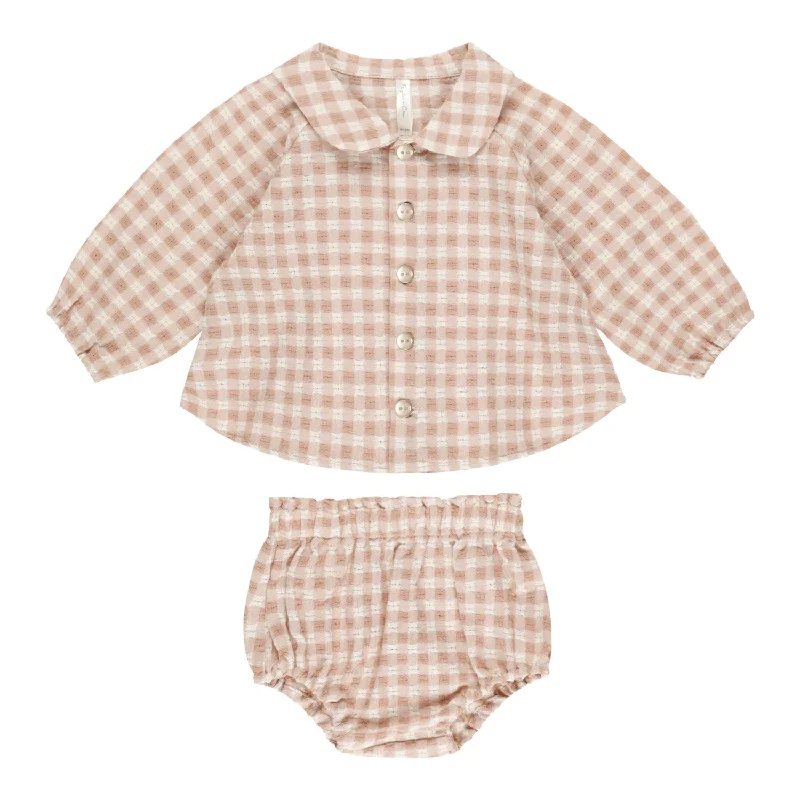 Nellie Set - Pink Gingham