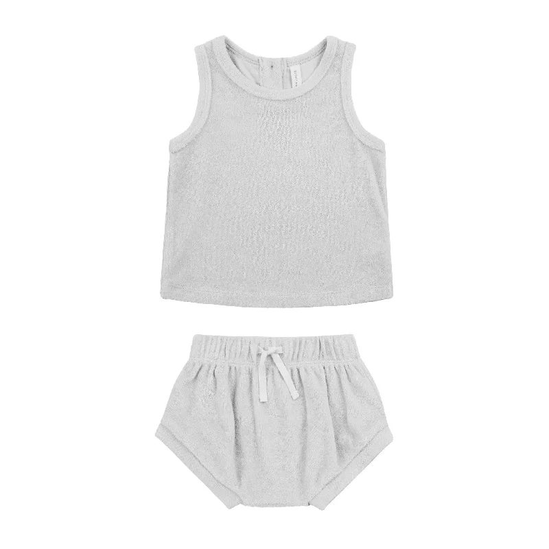 Terry Tank + Short Set - Cloud - FINAL SALE