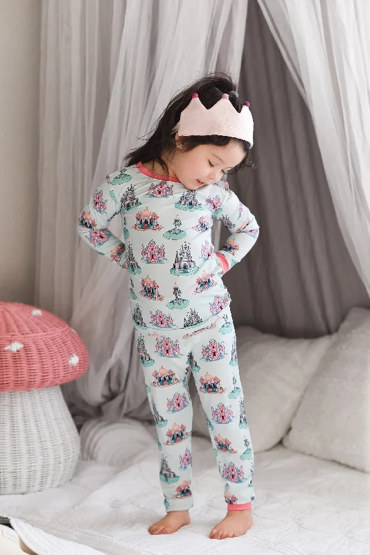 Magic Ruffle Foil Printed 2 Piece Pajama Set