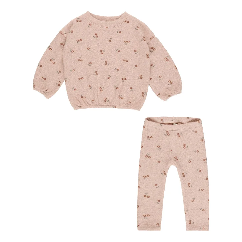 Spongey Knit Set - Blossom - Rose