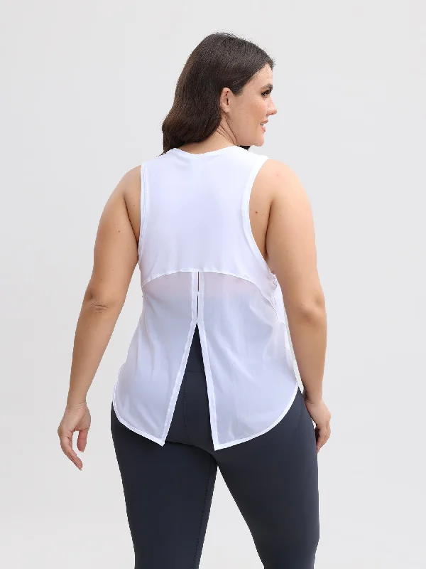 Semi-transluent Quick Dry Yoga Tank Top