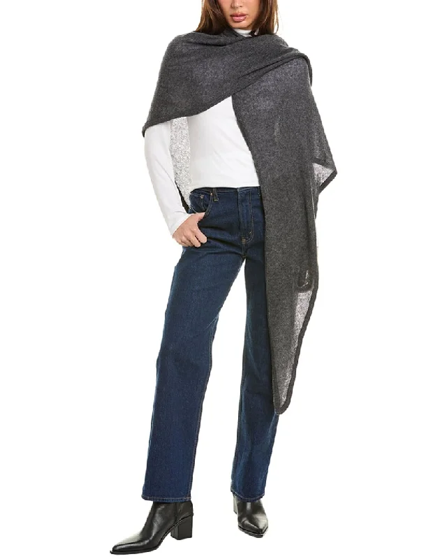 Amicale Cashmere Jersey Triangle Cashmere Wrap