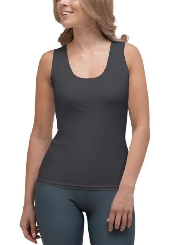 Charcoal Black Tank Top