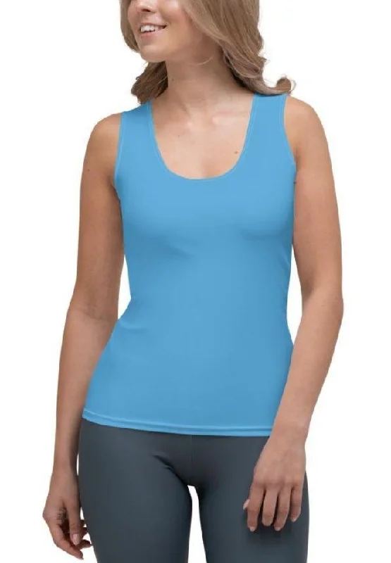 Azure Blue Tank Top