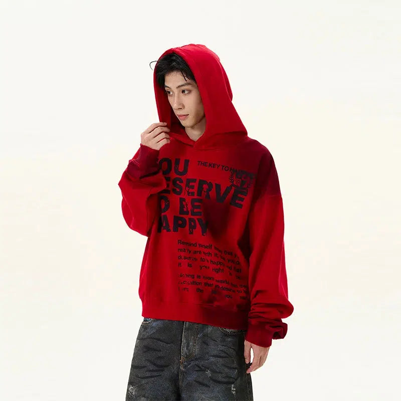 Printed Hooded Sweatshirt