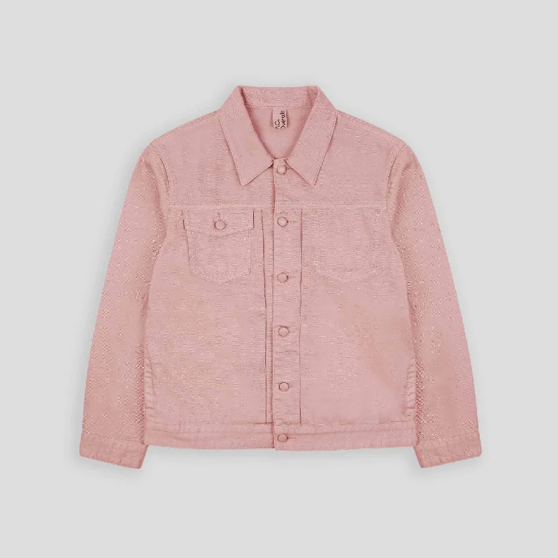 Denim Battle Jacket Dusty Pink