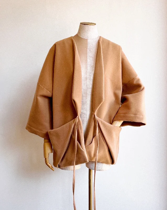 Camel Cashmere Chore Jacket