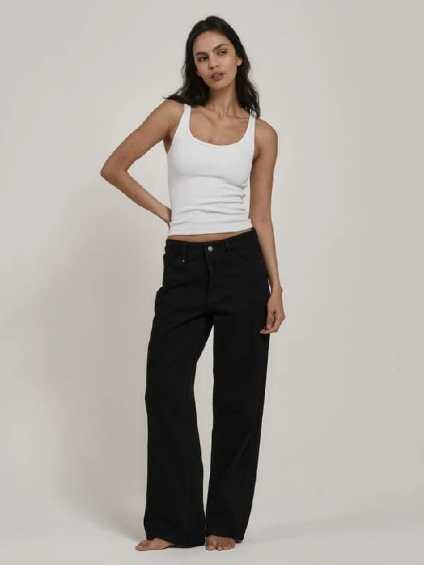 Billie Low Baggie Jean - Black Rinse