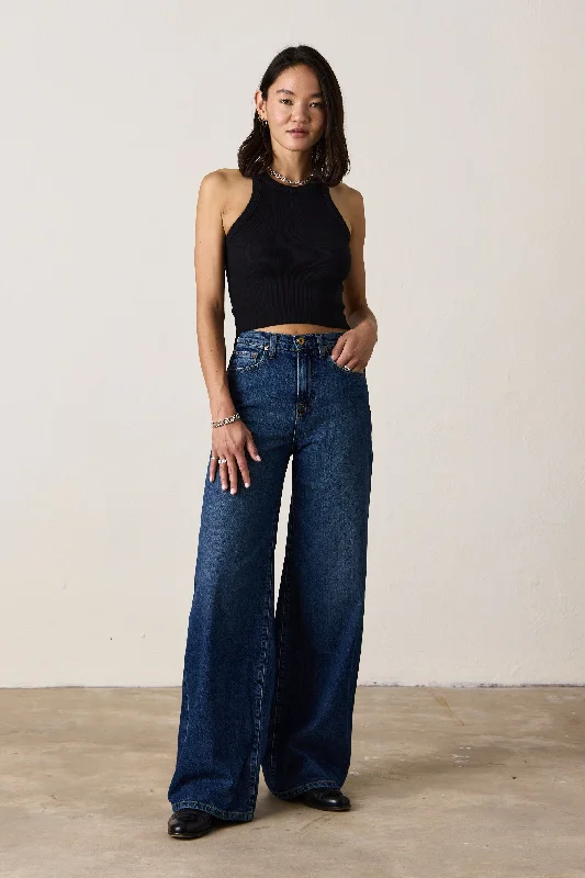 DELTA HIGH WAIST WIDE LEG JEAN / BREAKWATER