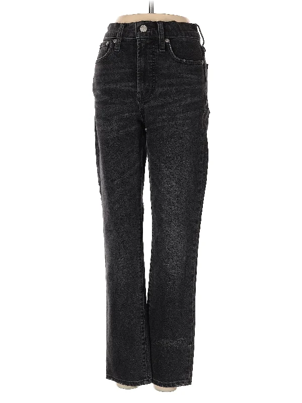 High-Rise Straight-leg Jeans in Dark Wash