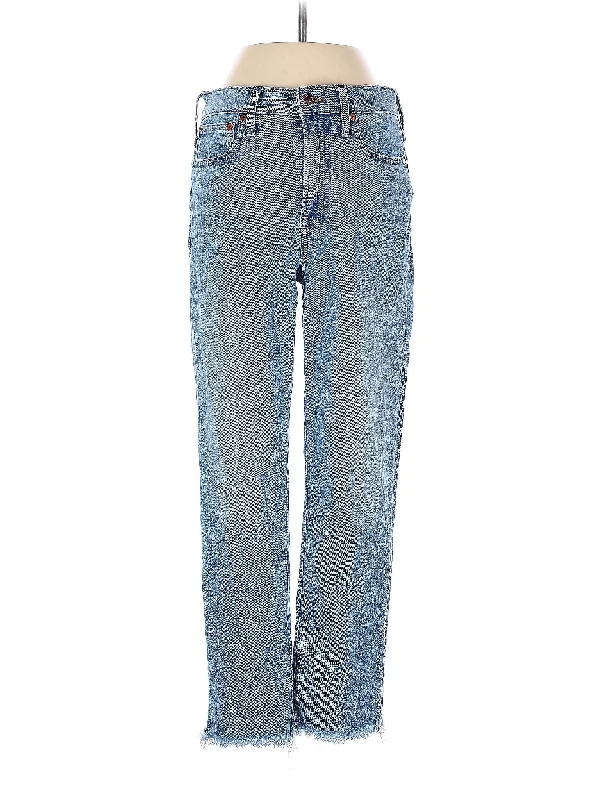 High-Rise Straight-leg Jeans in Light Wash