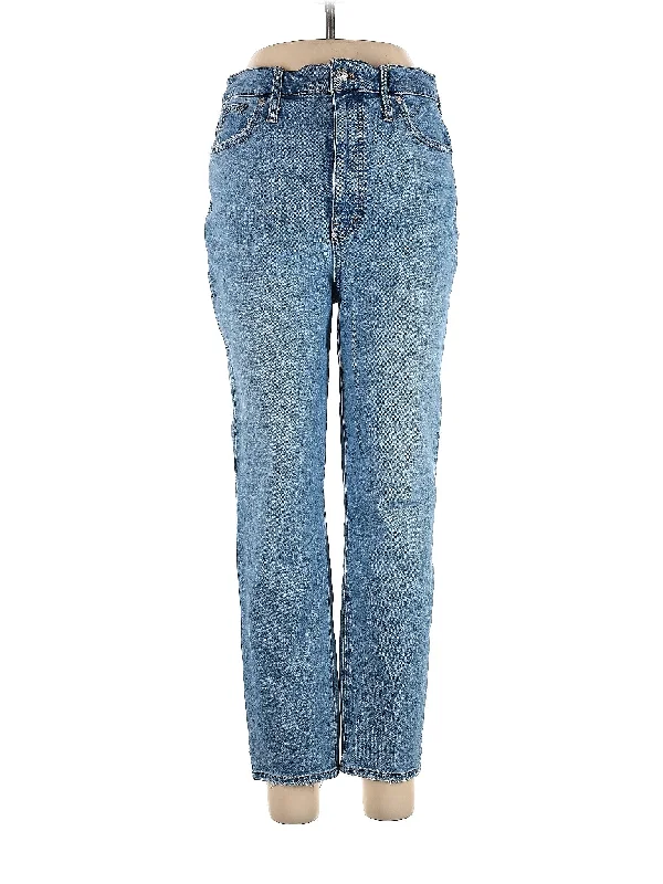 High-Rise Straight-leg Jeans in Light Wash