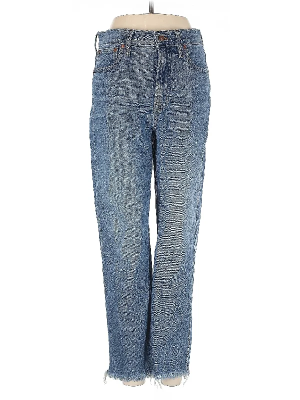 High-Rise Straight-leg Jeans in Medium Wash