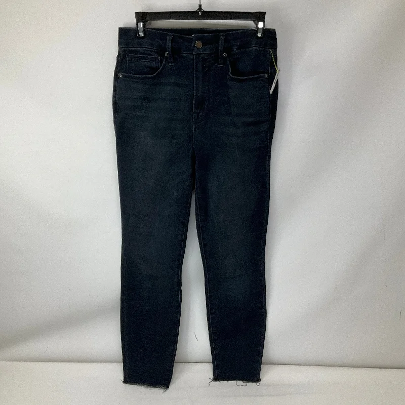 Jeans Straight By Good American In Blue Denim, Size: 4