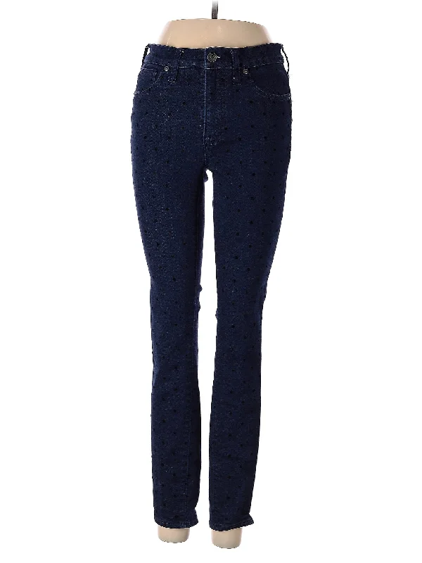 Mid-Rise Skinny Jeans in Dark Wash