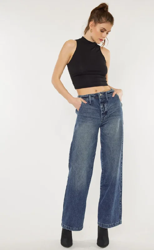 Sterling High Rise 90's Wide Leg Jeans - Final Sale 40% off in cart