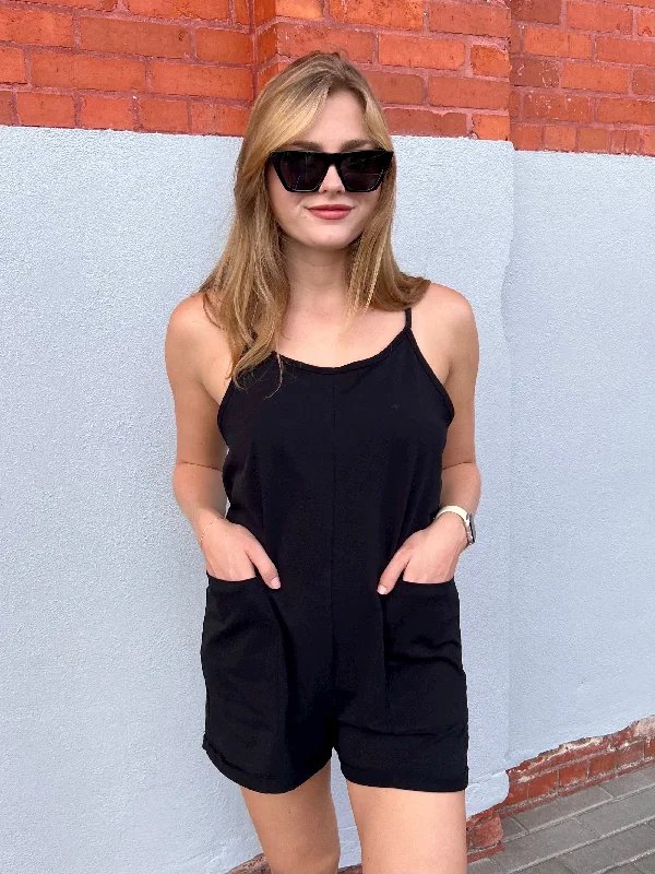 BROOKE ROMPER IN BLACK