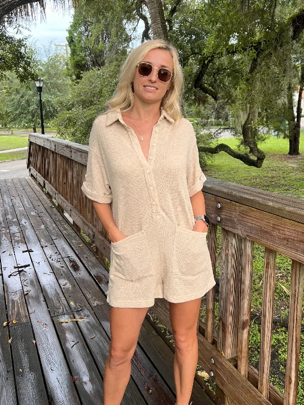 MARLEY ROMPER IN OATMEAL