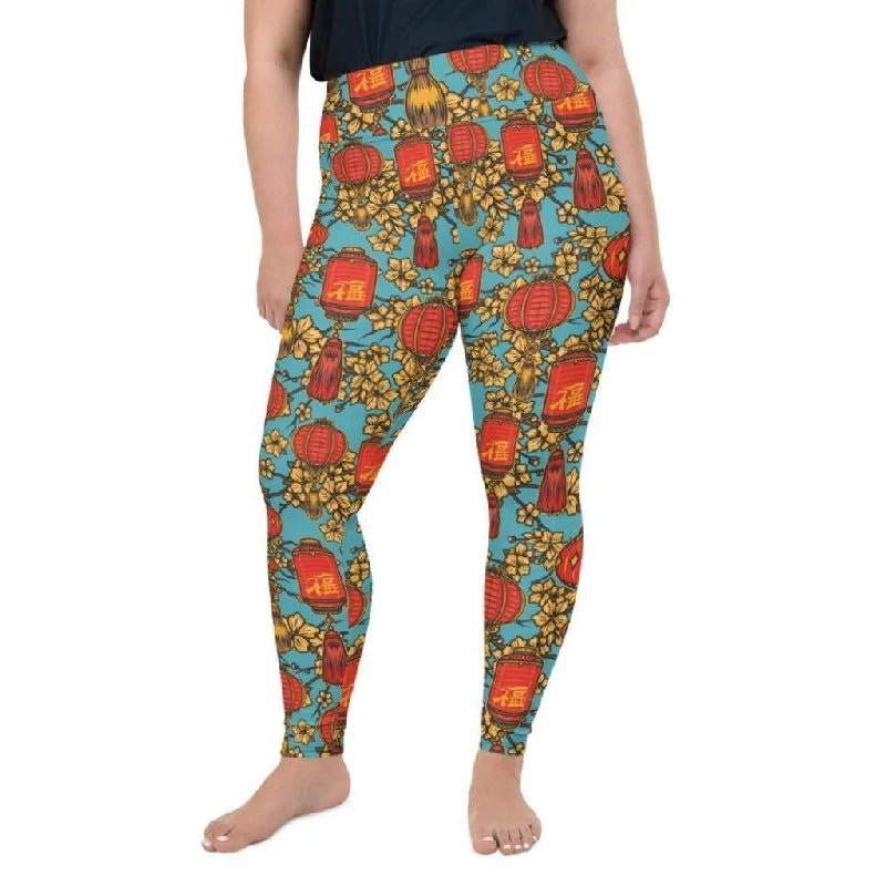 Chinese Festive Plus Size Leggings