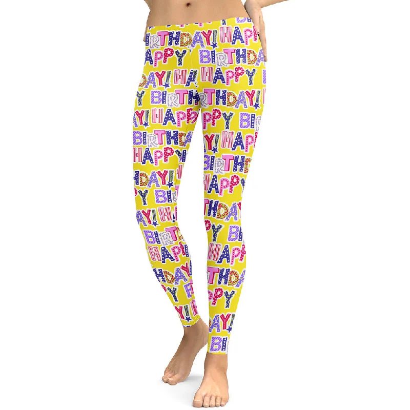 Colorful Birthday Leggings