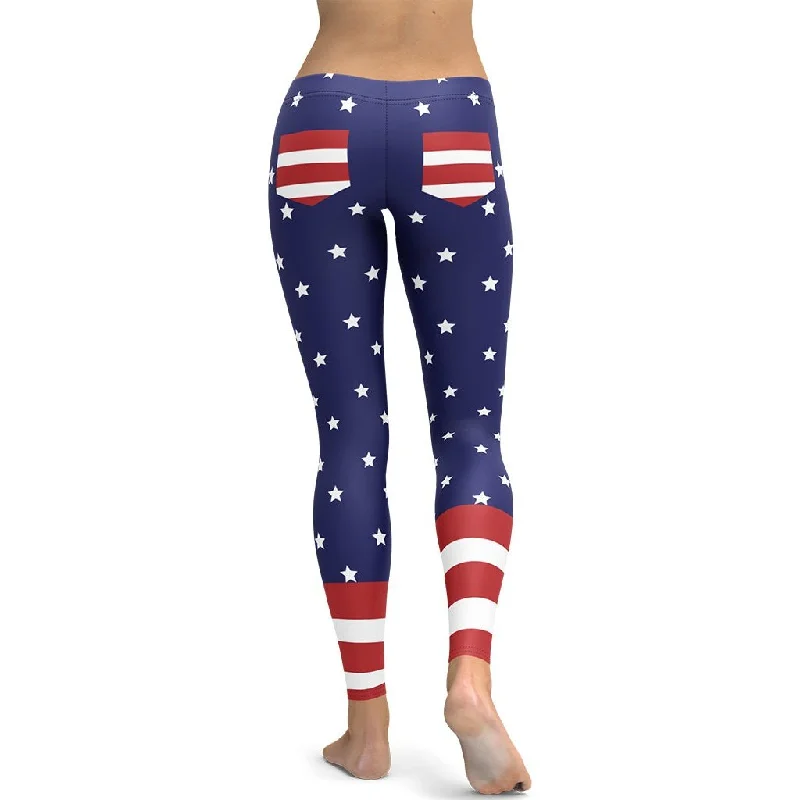 Cool Patriotic Leggings