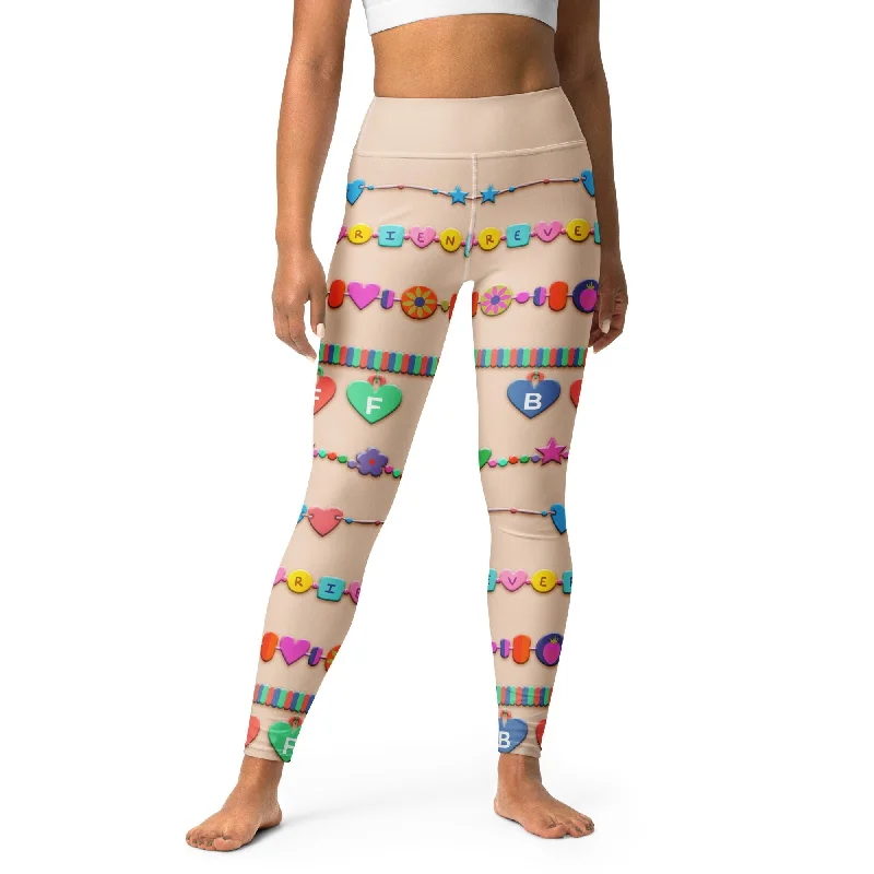 Friendship Bracelet Yoga Leggings