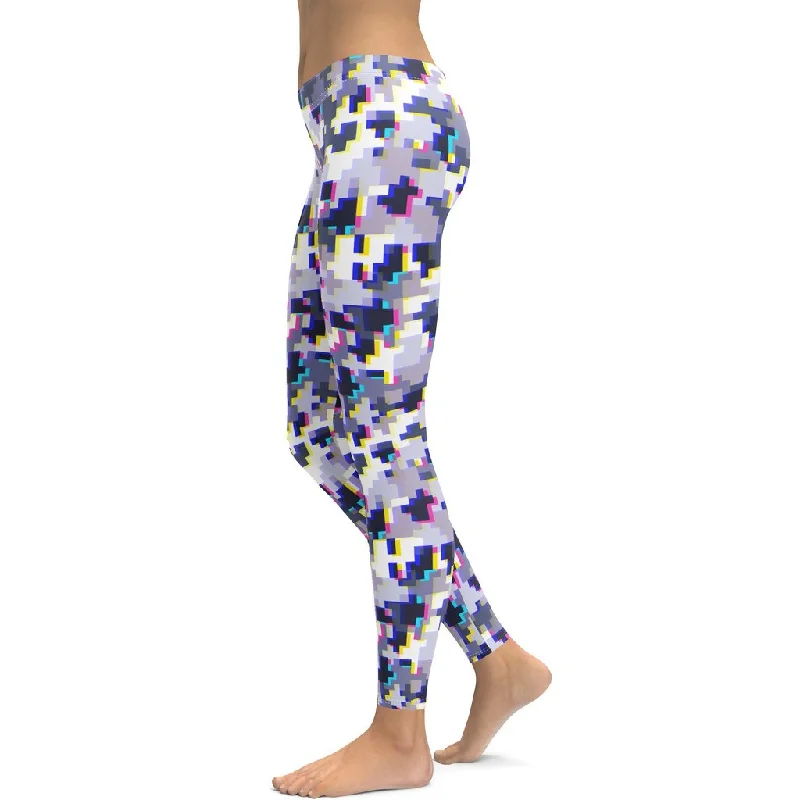 Glitchy Camo Leggings