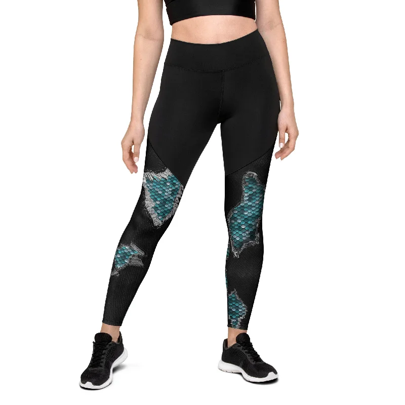 Mermaid Scales Compression Leggings