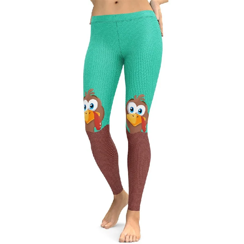 Peeking Turkey Leggings