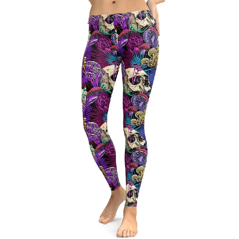 Psychedelic Skulls Leggings