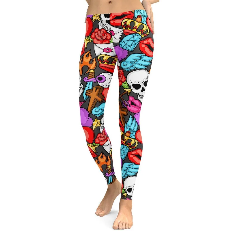 Skulls Leggings