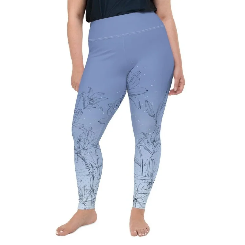 Soft Lilies Plus Size Leggings