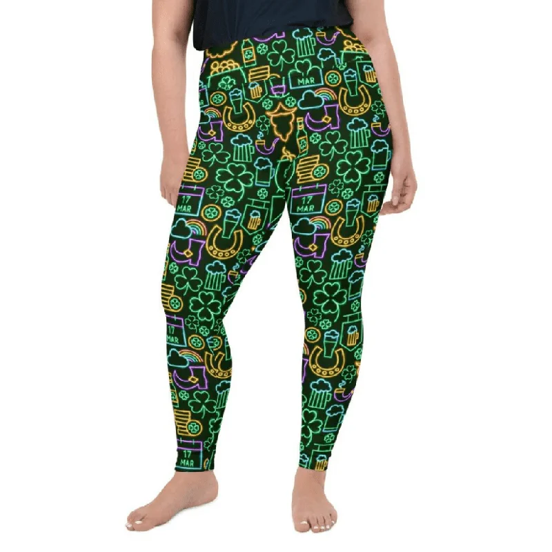 St. Patrick's Celebration Plus Size Leggings