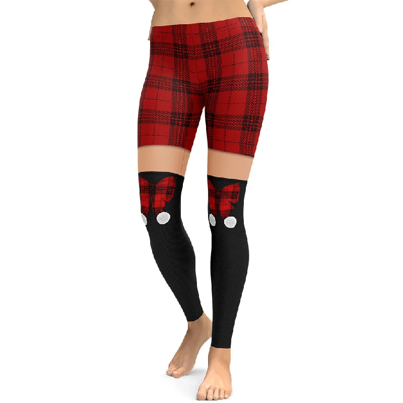 Tartan Shorts Leggings