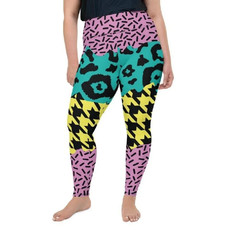 Three-Pattern Plus Size Leggings