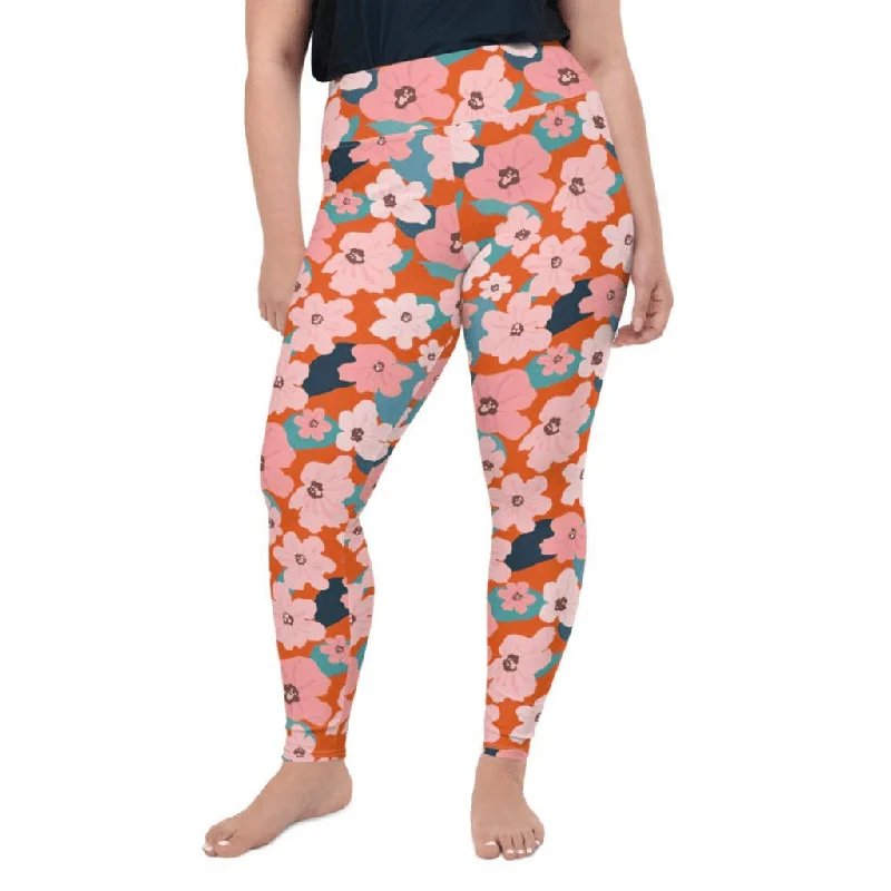 Vintage Floral Plus Size Leggings