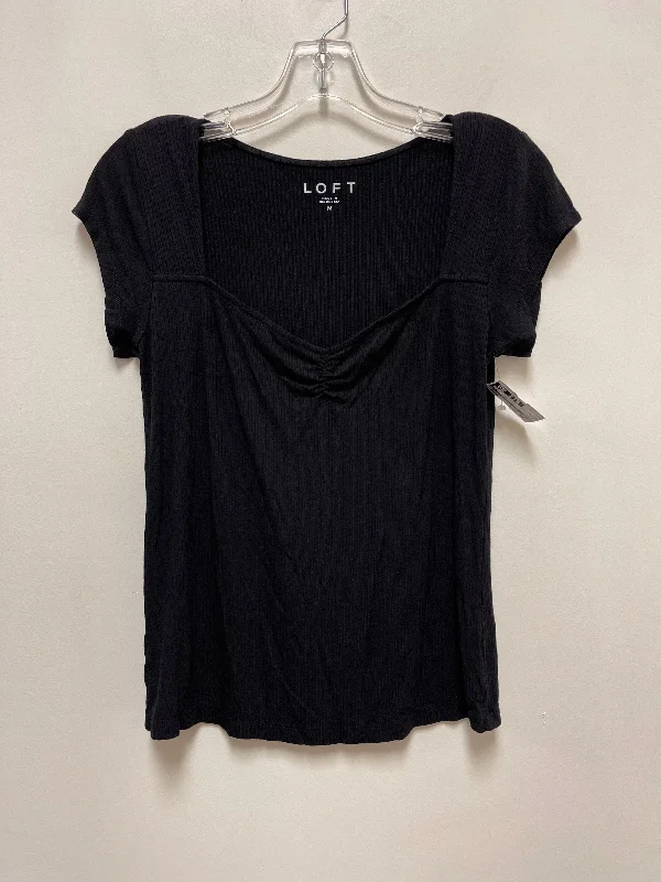 Black Top Short Sleeve Loft, Size M