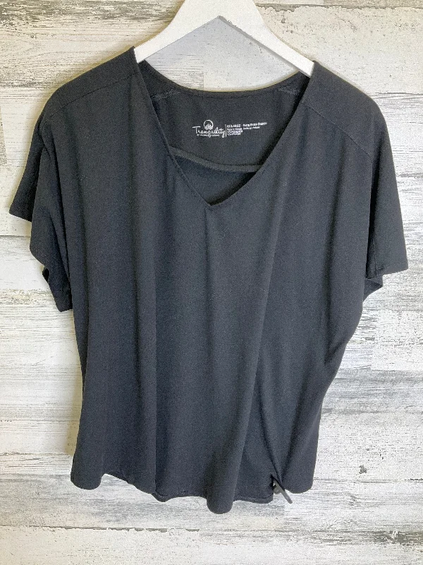 Black Top Short Sleeve Tranquility, Size Xxl