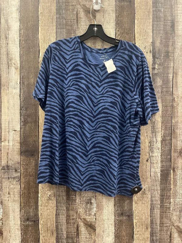 Blue Top Short Sleeve Banana Republic, Size Xl