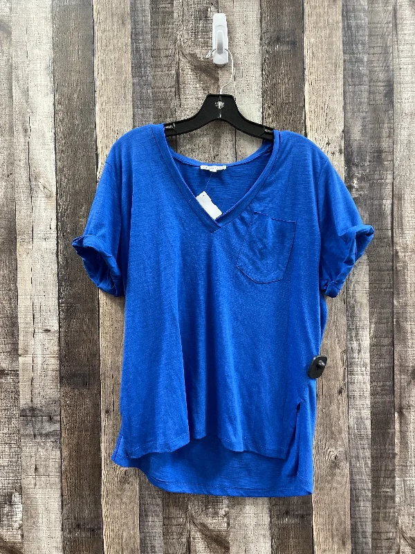 Blue Top Short Sleeve Cme, Size L