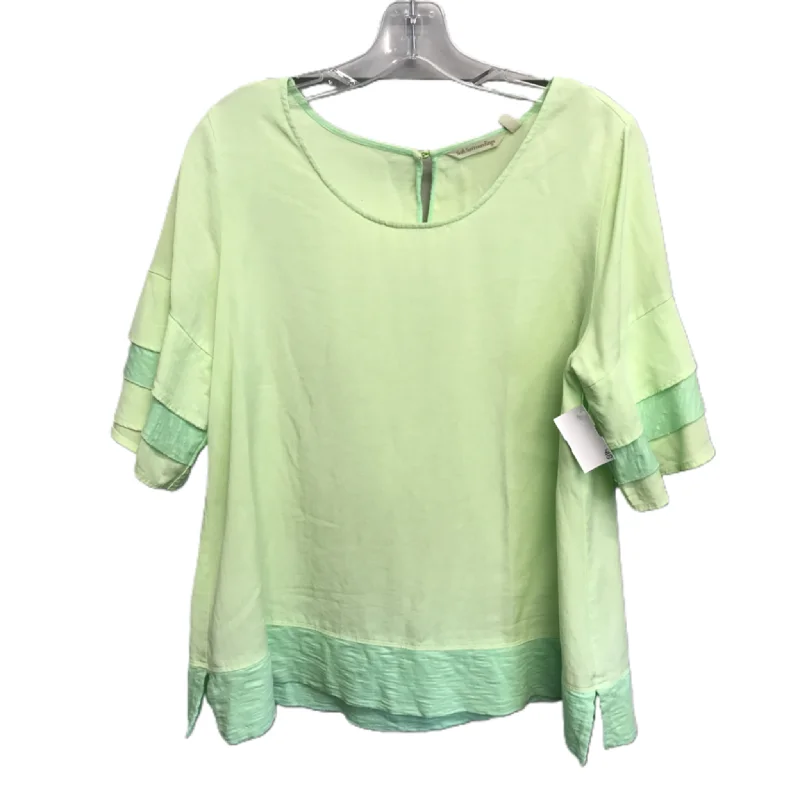 Green Top Short Sleeve By Soft Surroundings, Size: M