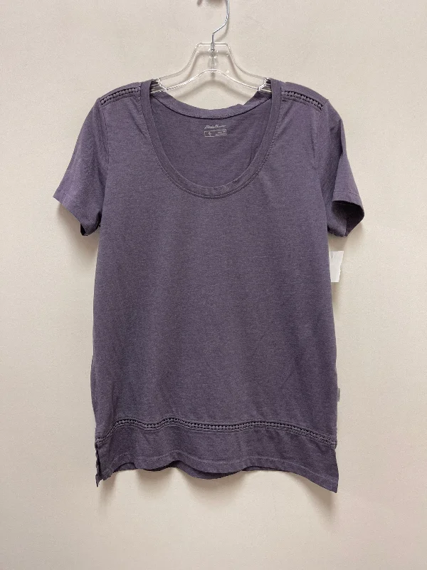 Purple Top Short Sleeve Eddie Bauer, Size M