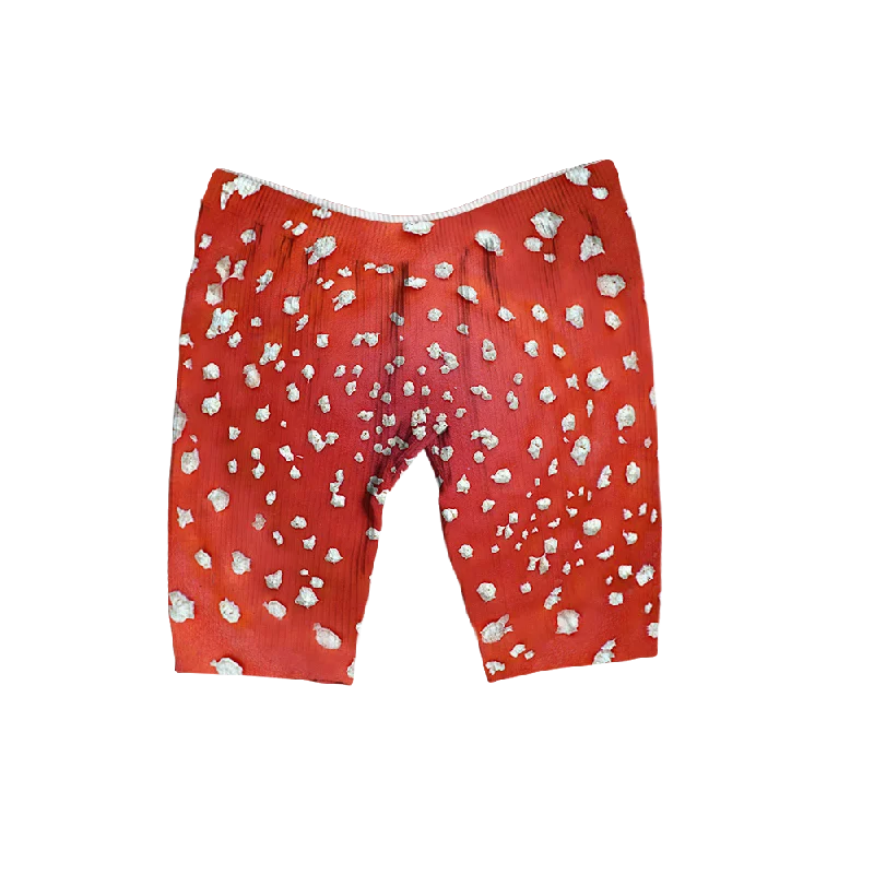 Fly Agaric - Amanita All Over Print Women's Ribbed Shorts