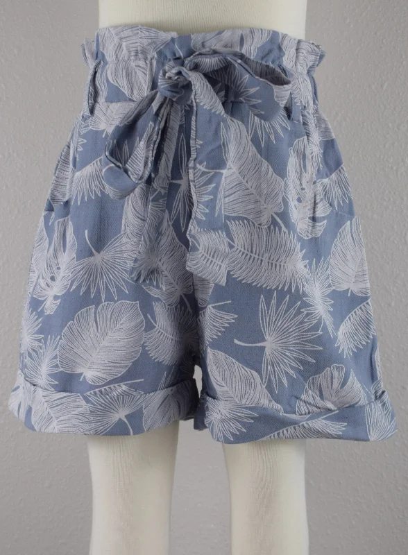 Girls Summer Leaf Shorts