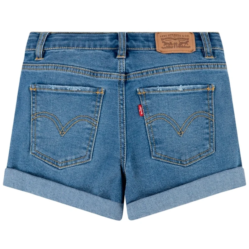 Levi's Cuffed Girlfriend Shorts Blue