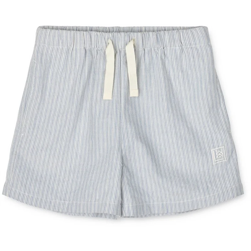 Liewood Madison Y/D Stripe Shorts Y/D Stripe Creme De La Creme/Riverside