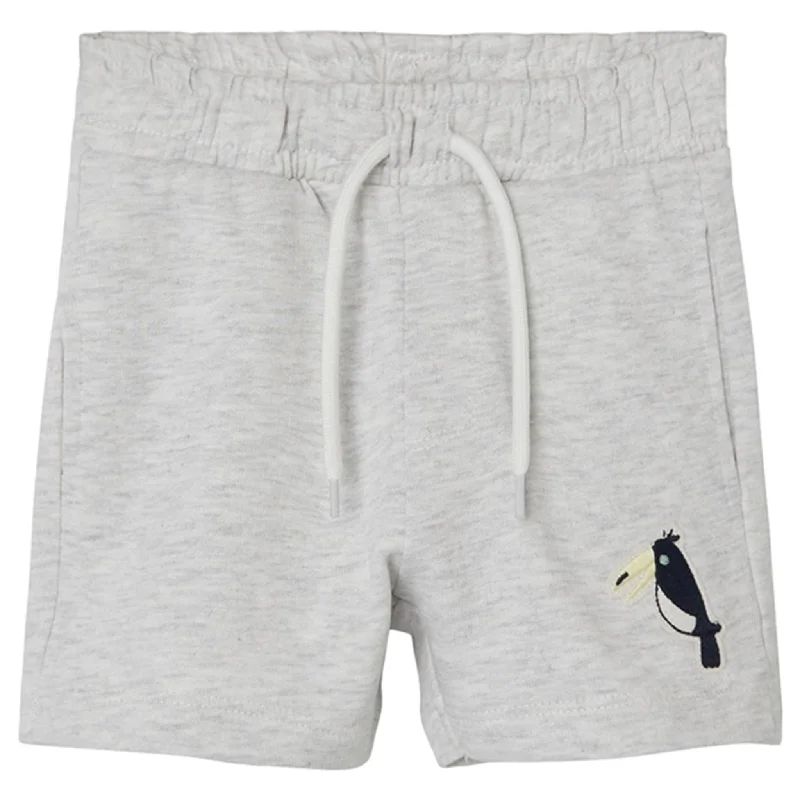 Name it Light Grey Melange Dik Sweat Shorts